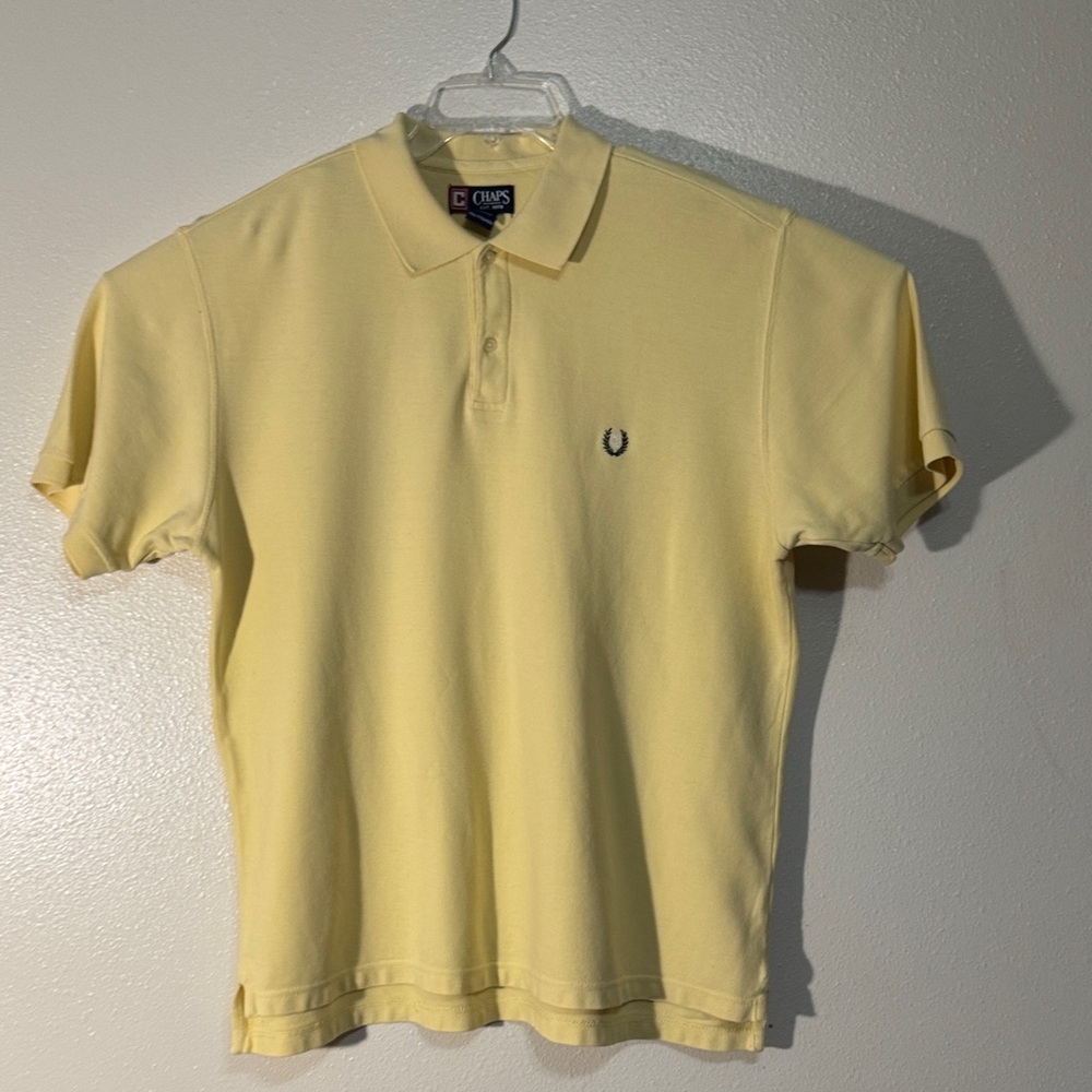 Chaps Light Yellow Polo Shirt